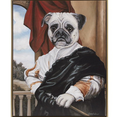 Enchanting Captain's Guard Wall Artwork - Dressed In Imperial Attire Gracefully 16.5"w X 20.5"h Ornamental Frame Print Majestic Display