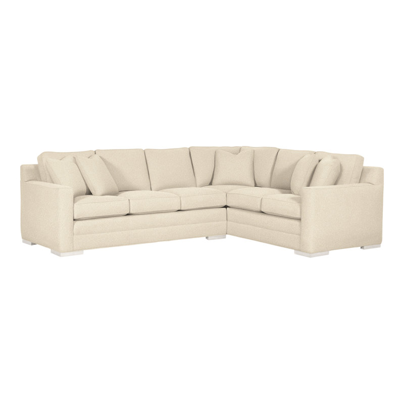 Summerton Upholstered L-Shaped Sectional Right Hand Facing, Kimoni Natural, Casa Blanca