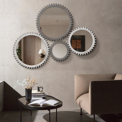 Miroir suspendu 42 po x 42 po Vintage Idée de cadeau
