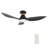 45'''' Smart Ceiling Fan With Remote, Light Kit IncludedWorks With Google Assistant And Amazon Alexa,Siri Shortcut.-1912855999