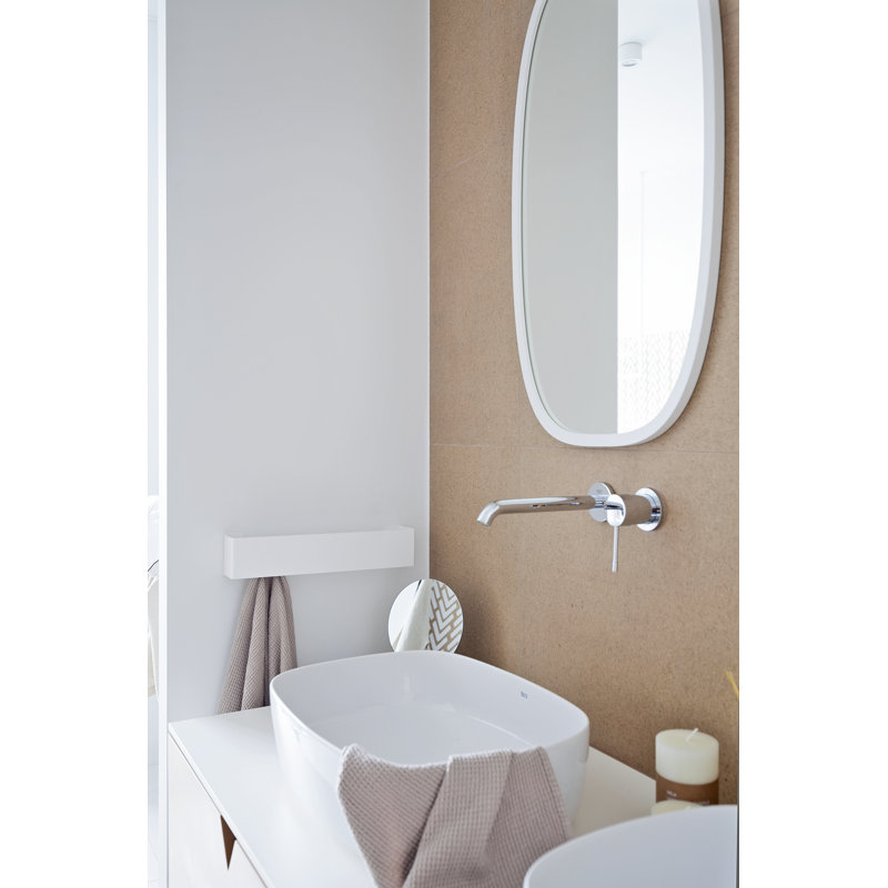 PUGI 40cm 1 Wall Towel Bar, White