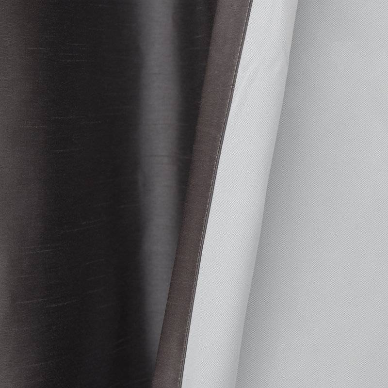 Julianni Blackout Curtain Pair, Dark Gray, 52" W x  84" H