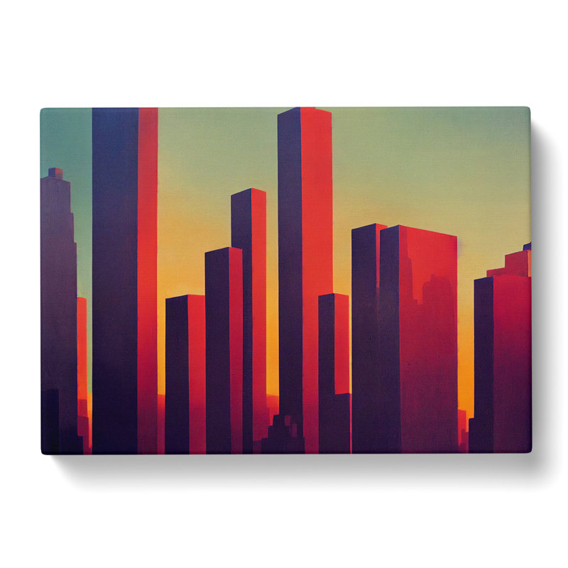 Passionate City Skyline Architecture - Wrapped Canvas, 35cm H x 50cm W x 3cm D