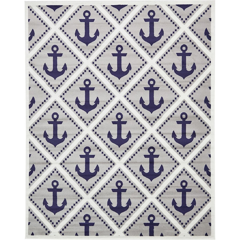 Tapis gris / noir Sparacino, Rectangle 8 pi x 10 pi