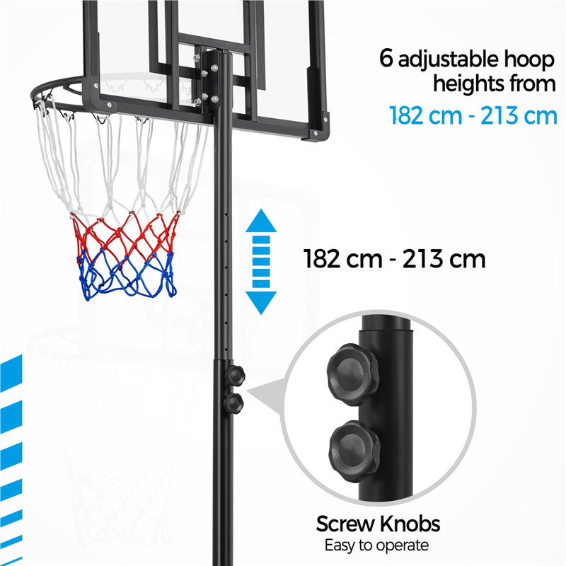 Yaheetech Outdoor Kids Game, Black/White, 246cm H x 56.5cm W x 75.5cm D