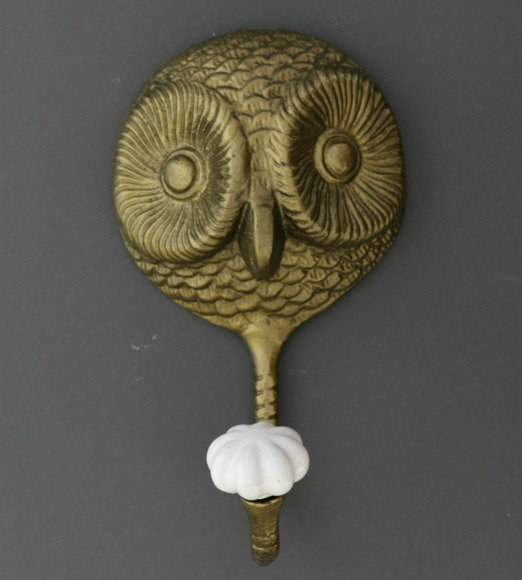 Wall Hook, Antique Brass