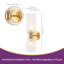 Claridge 2-Light Up and Down Fluted Ribbed Glass Asymmetrical Hourglass Wall Sconce