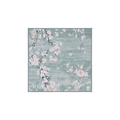 Machine Washable Blue Area Rug
