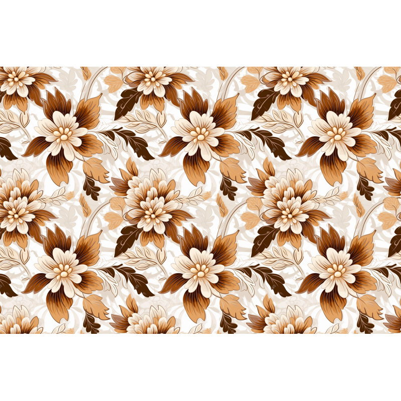 Machine Printed Comforter, Twin Comforter, White/Beige Floral