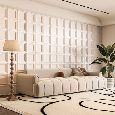 Art3d 33-Pack 3D Textured Accent Wall Panel for Interior Décor