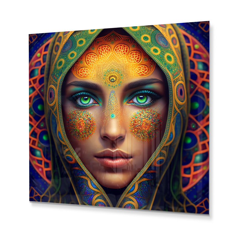 - Décoration murale en métal femme arabe, H 16 po x l 16 po x P 1 po