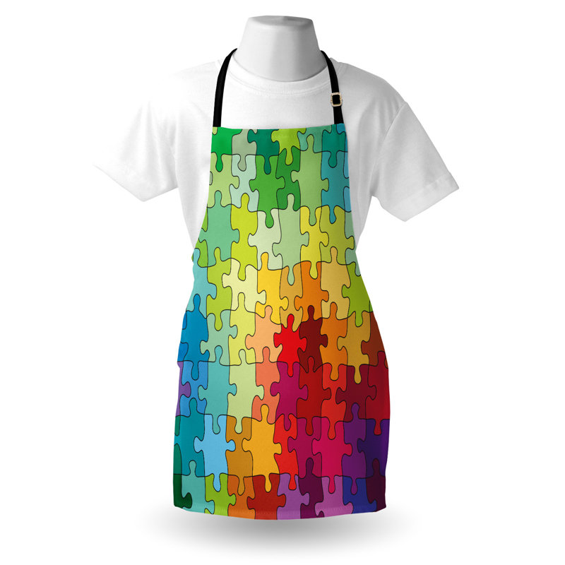 Multicolore East Urban Home, tablier abstrait unisexe