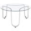 Ensemble de tables basses chromées 2 pièces