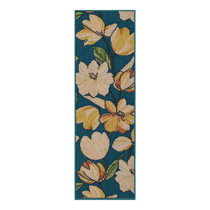 Camalu Higgin Indoor/Outdoor Area Rug, Tapis de couloir 2 pi x 6 pi 1 po