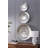 Silver Textured Oversized Disc, Wall Decor for Living Room Bedrrom Entryway Office, Set of 3