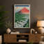 Mount Fuji Rising Japandi - Wrapped Canvas-834578752-834578755