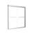 Double Sliding Tub Shower Door