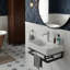 Lavabo de salle de bain mural simple 23 "avec porte-serviettes