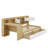 Wooden L-Shape Daybed With Seven Storage Cabinets And Two Storage Drawers, Multi-Functional Bed With Study Desk And Built-In Bookshelf-1749765289-1749765294