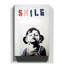 Smile Graffiti by Banksy - Wrapped Canvas-19095287