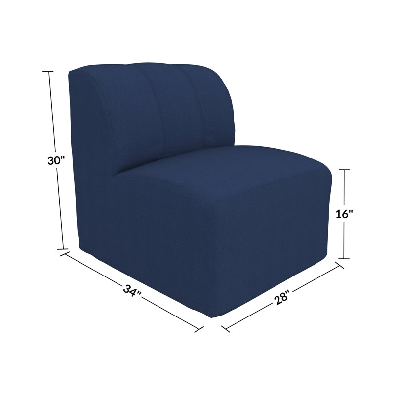 Chaise de patio Praia Sunbrella®, Sunbrella® Canvas Navy