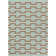 Chevella Authentic Flatweave Handmade Green & Orange Modern Geometric Reversible Wool & Cotton Area Rug