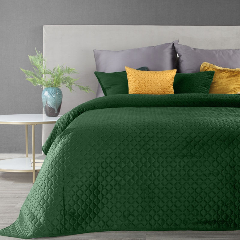 Gapspard Geometric Shapes Bedspread, W220 x L240cm, White