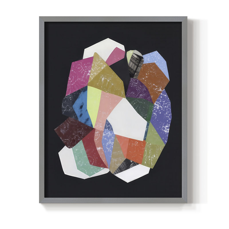 «Dance With Me I», reproduction encadrée - bois massif, H 30 po x l 24 po, Gris