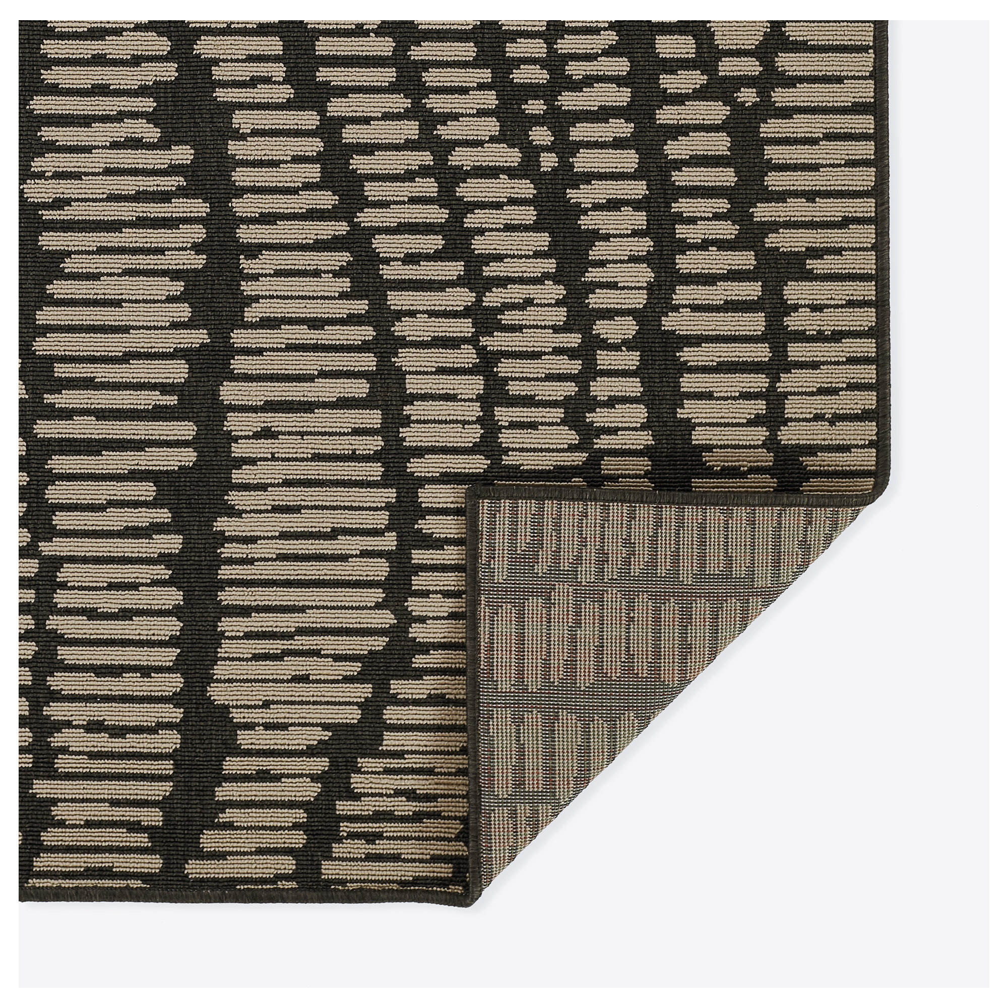 Jaymeir Brown Indoor/Outdoor Rug, Rectangle 6'7" x 9'6"