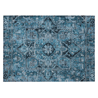 Rectangle Lombux Area Rug with Non-Slip Backing