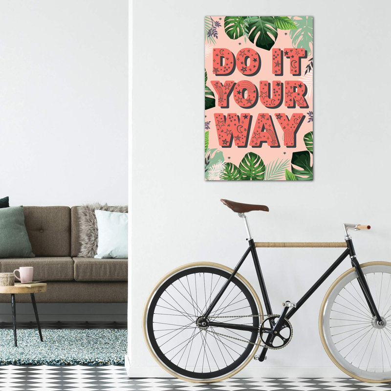 «Tween Everyday Far and Away I» par Lisa White boutons - reproduction d'art textuel, Toile tendue, Pas de tapis
