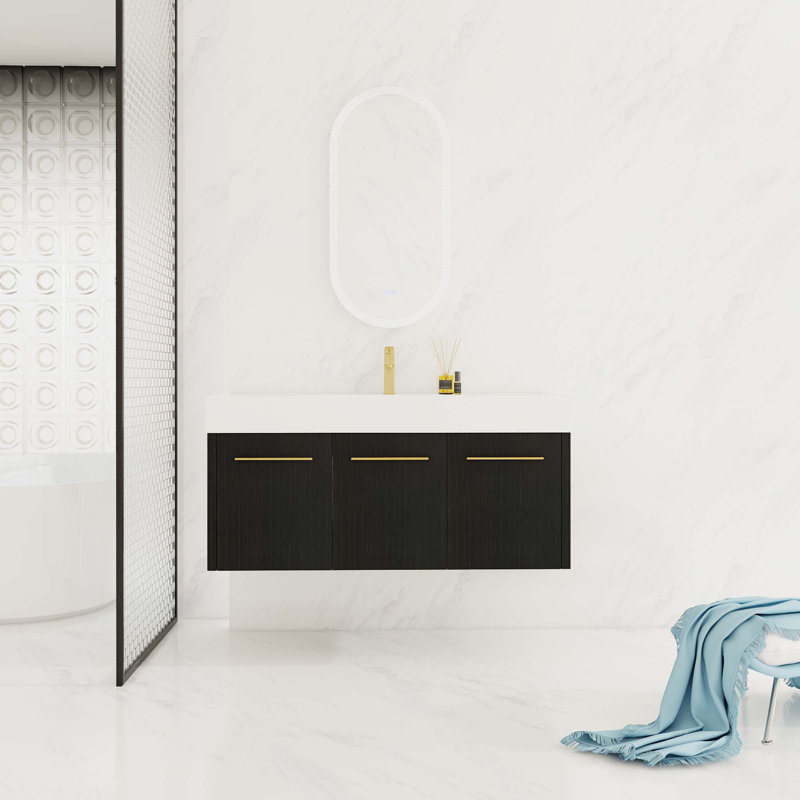 Meuble-lavabo mural avec lavabo, 48"