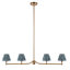 Santiago 4 - Light Shaded Chandelier-110000143