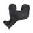 Decorative Cement Textured Horse Figurine Object for Table Decor - Sculptural Statue Accent for Office, Living Room or Home Decoration - Black-970975950-970975944