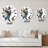 Cute Cartoon Teddy Bear with Little White Hare II - Children's Art Wall Clock-1338018204