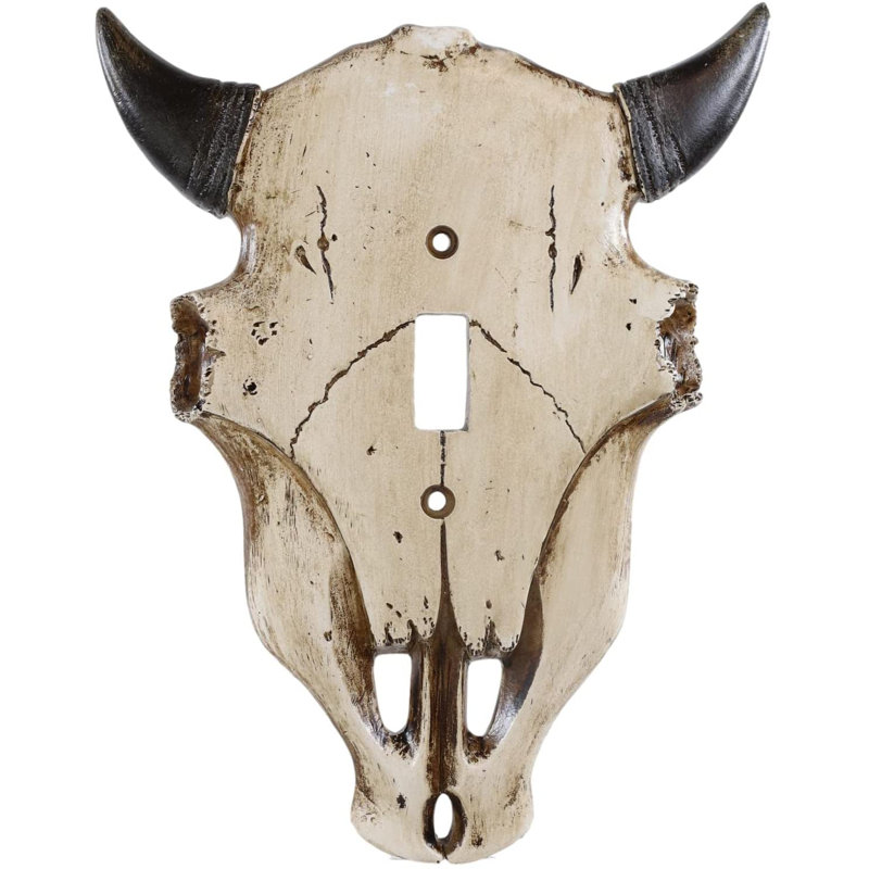Ensemble de 2 murs de crâne de vache bison