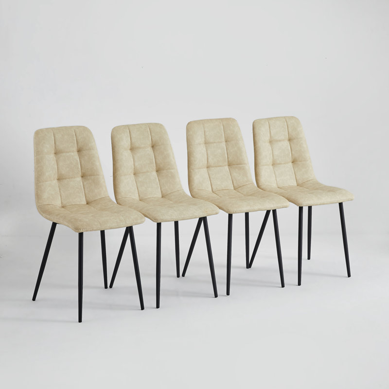 Chaise d'appoint rembourré, Crème, crème