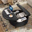 Repose-pieds rond avec rangement et plateau relevable-762730974