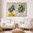 Mid Century Modern Boho Green Yellow Bright Plant Art Framed Canvas 2 Pieces Print  Wall Art Set-70115282-70115284