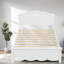 Lits doubles robustes, cadre de plateforme moderne en bois massif MDF pour la maison
