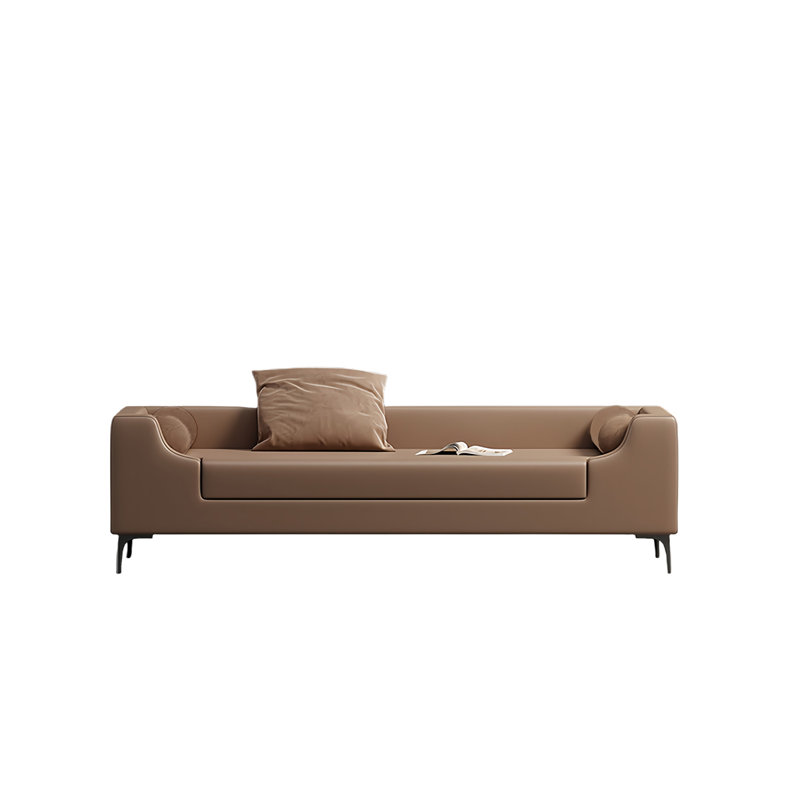 Simple Bedroom End-of-Bed Bench, Coffee, 21.65" H x 70.86" W x 23.62" D