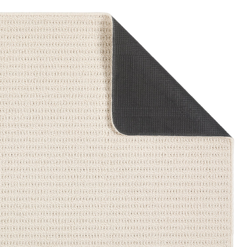 My Mat Sculptured Washable Waffle Texture Ivory, Runner 67 x 230cm