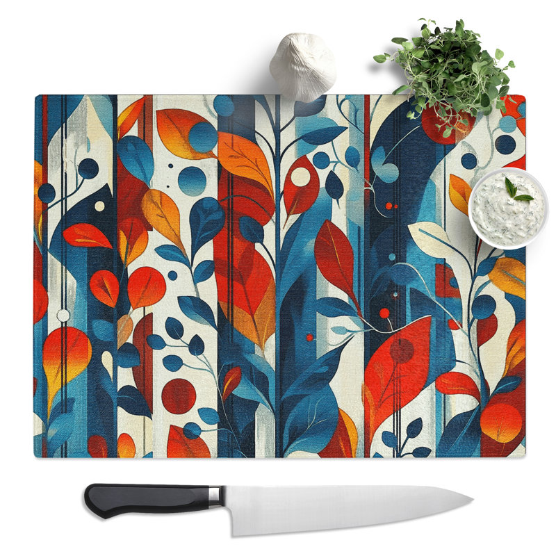 Scandinavian Art Vol.1 Pattern  Glass Chopping Board