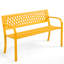 Banc d'extérieur en fer noir 47 po-1828163810