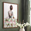 «Beautiful Floral Contemplation I», reproduction encadrée - bois massif-1006100817-1006100816