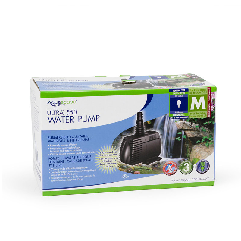 Black 800 Gallon Submersible Pond Water Pump