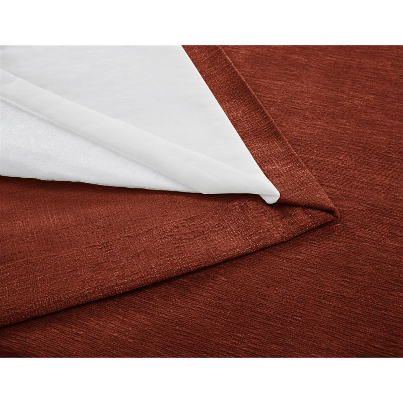 Room Darkening Single Curtain Panel, Orange
