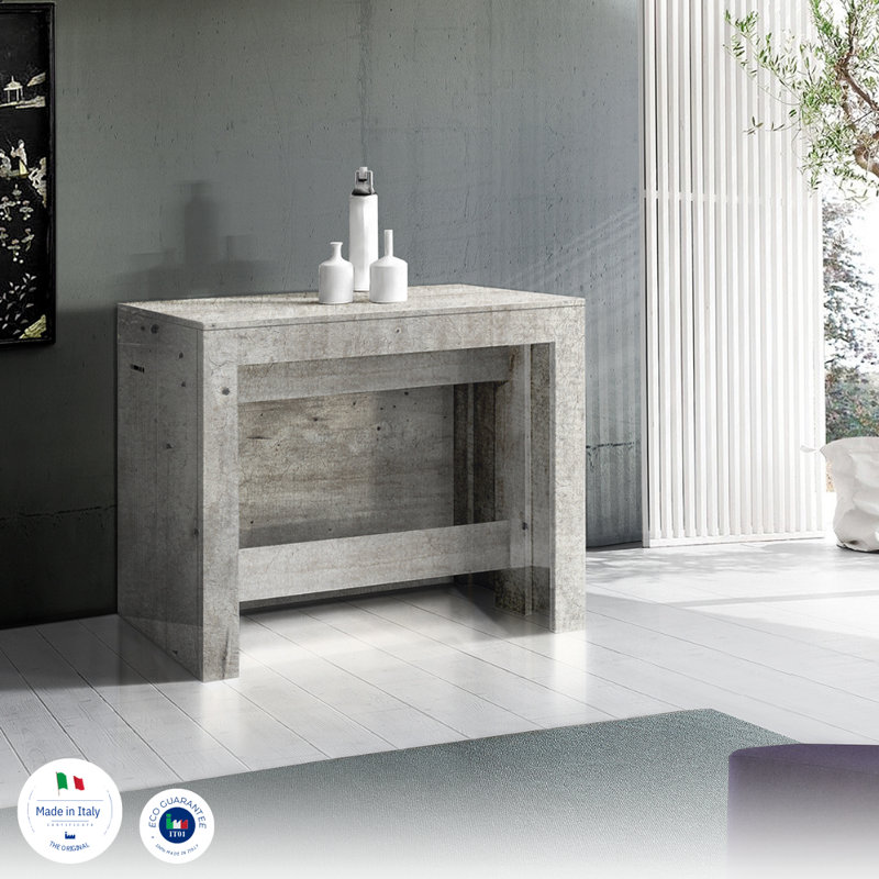 Whittman Extendable Dining Table, Concrete