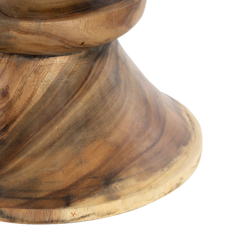 Aten Solid Wood Top End Table
