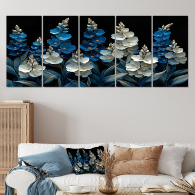 «Blue Bonnets Meadow Dreams II - Blue Bonnets», ensemble d'art sur toile